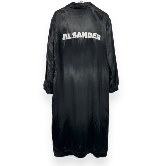 Jil Sander Black Trench Coat - Picture 3 of 15